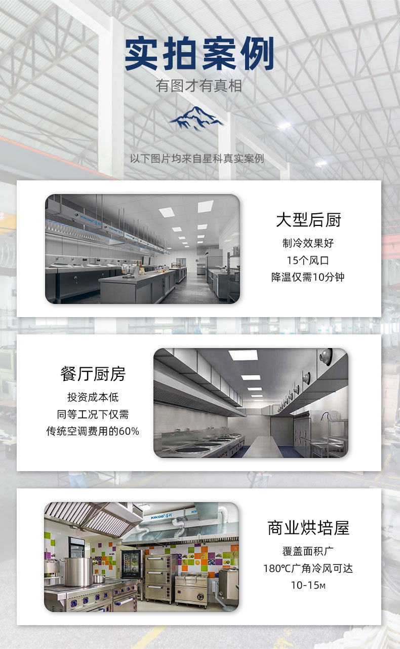 星科廚房空調(diào)應(yīng)用降溫案例